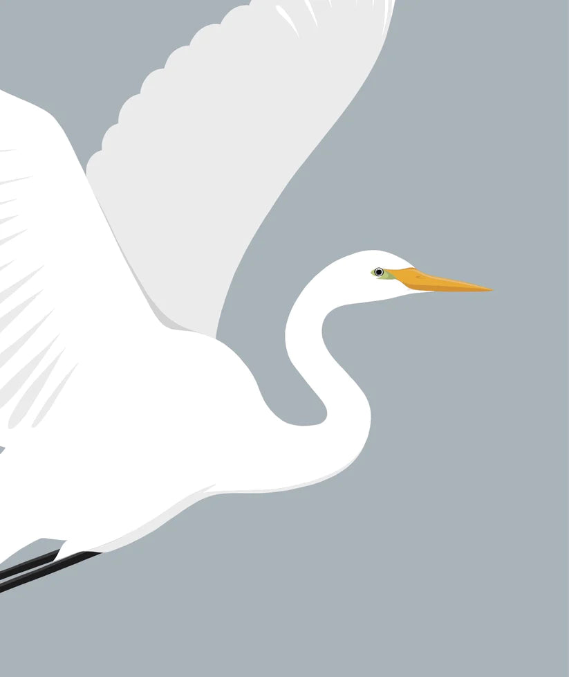 White Heron Art Print