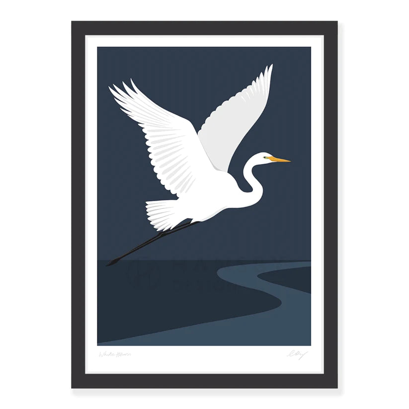 White Heron Art Print