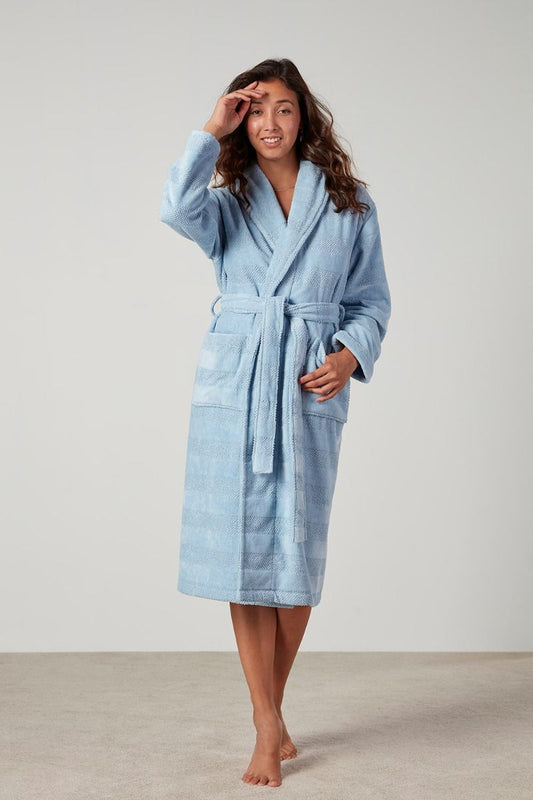 Ava Bath Robe Cotton Velour