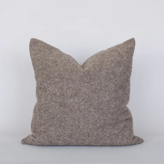 Gray pillow on a white background