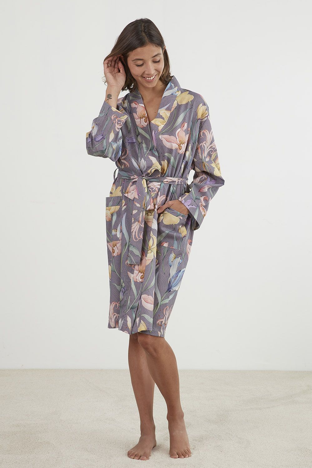 Botanical Kimono Robe