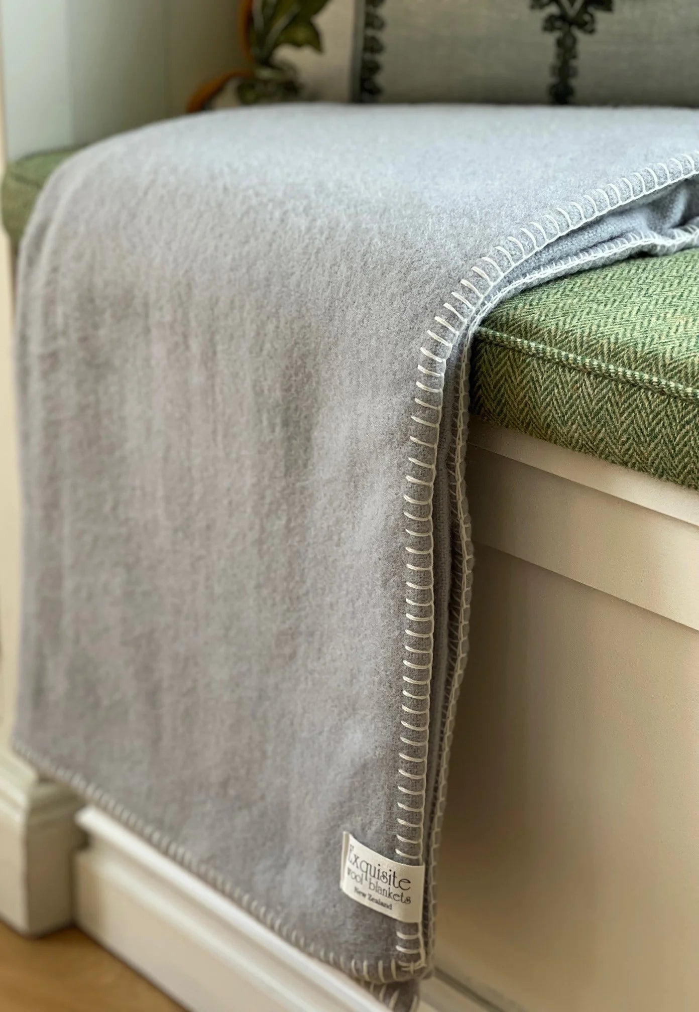 New Zealand Blanket Stitch Wool Throws