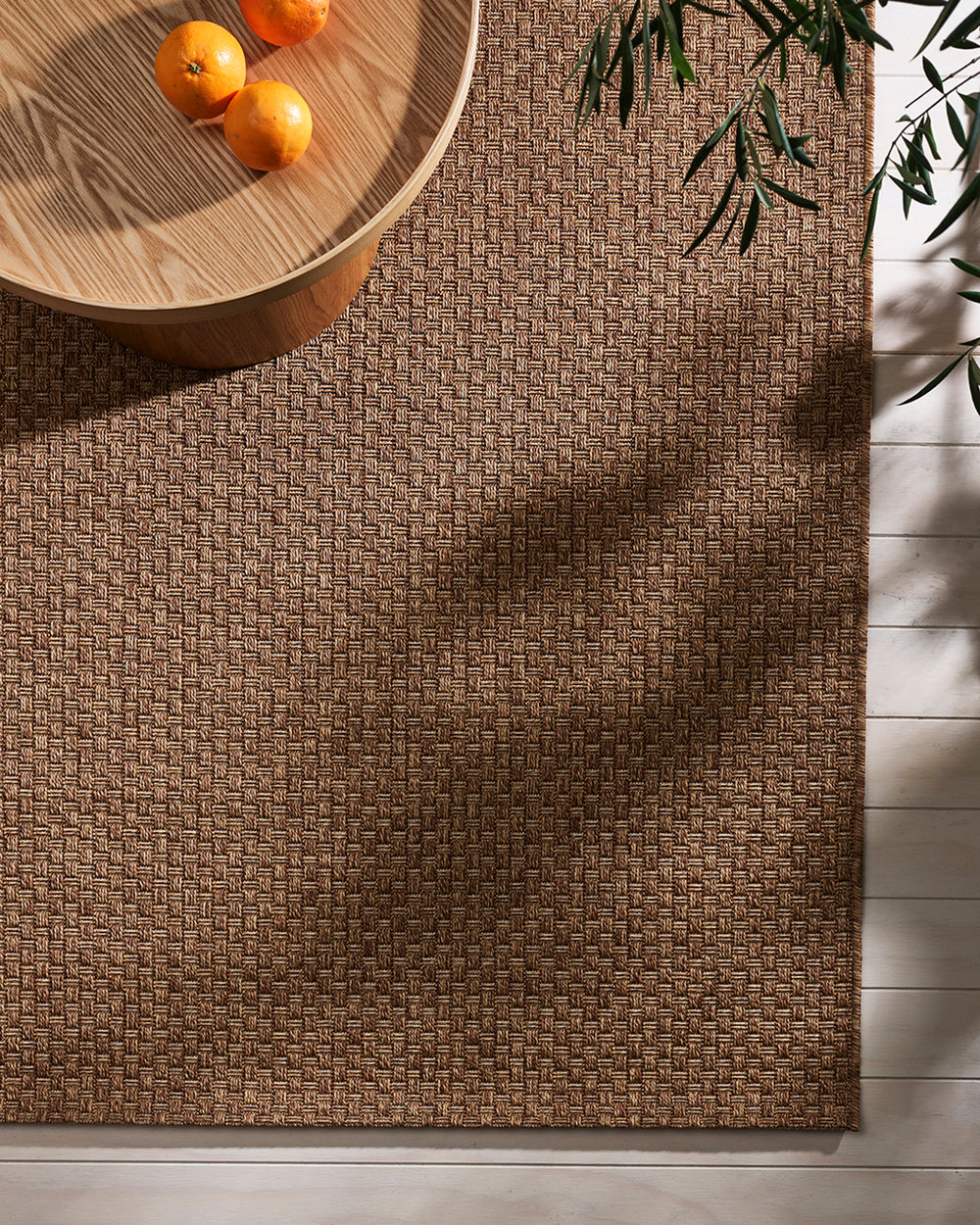 Flax Floor Outdoor Rug Charcoal - 200x290cm