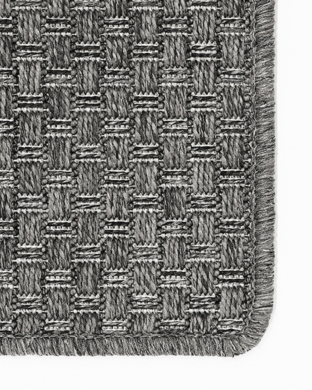 Flax Floor Outdoor Rug Charcoal - 200x290cm