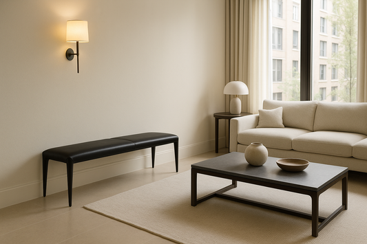 Lazio bench as additional seating in modern lounge