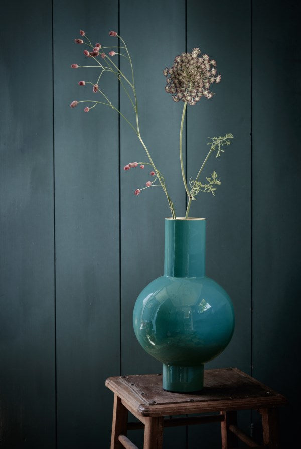Metal Bulb Vase