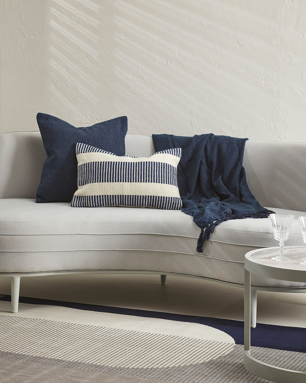 Neo Navy Indoor Outdoor Rug