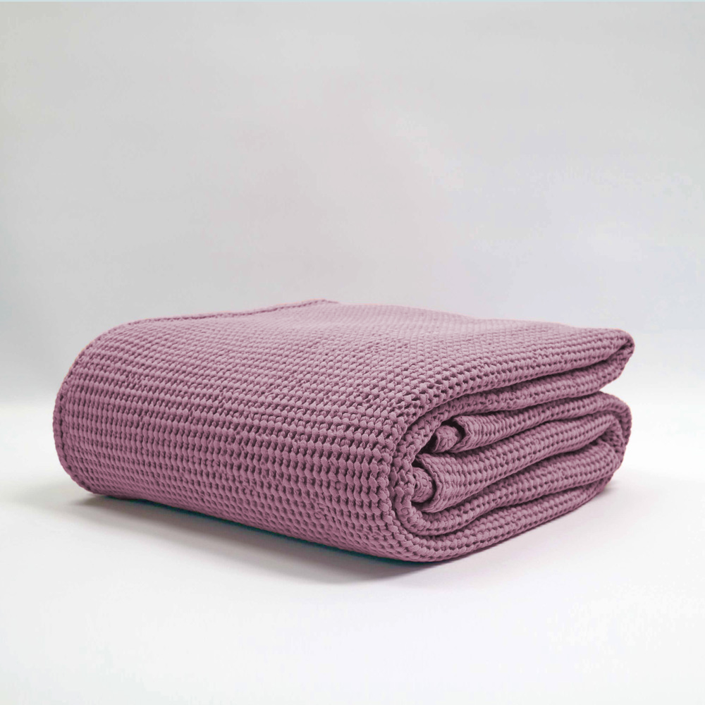 Bliss Stonewashed Cotton Waffle Blanket