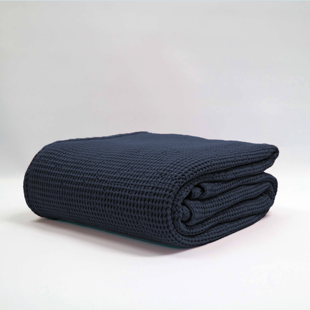 Bliss Stonewashed Cotton Waffle Blanket