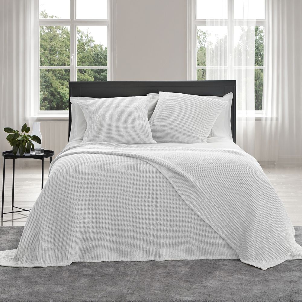 Bliss Stonewashed Cotton Waffle Blanket
