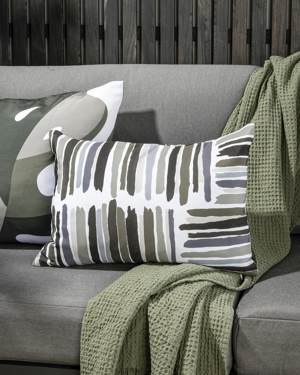 Painted Stripe Outdoor Cushion