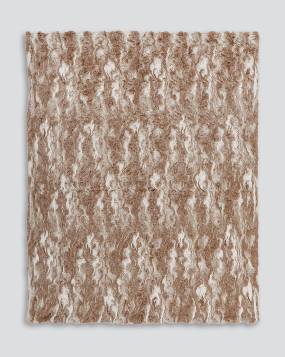 Luxury Imitation Fur Throw - Vintage Squirrel Fawn