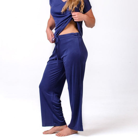 Silk Pyjamas NZ - full length silk pants and matching silk pyjama top. New Zealand silk sleepwear