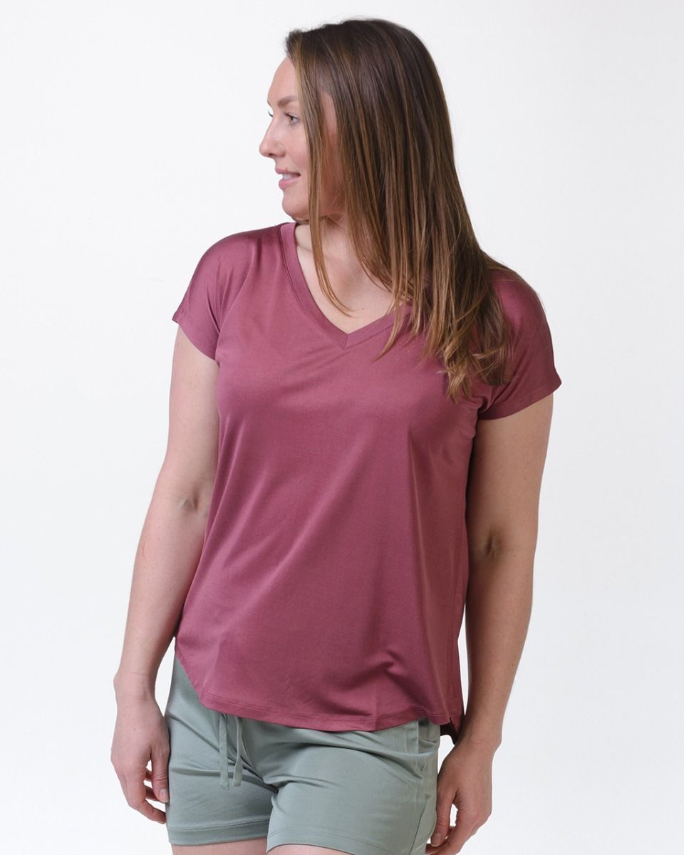 Silk Pyjama Top - V Neck