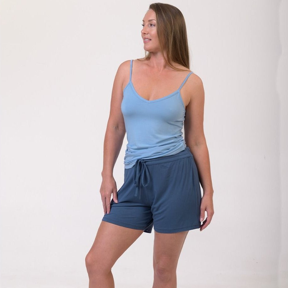 Bamboo pyjama camisole top in blue