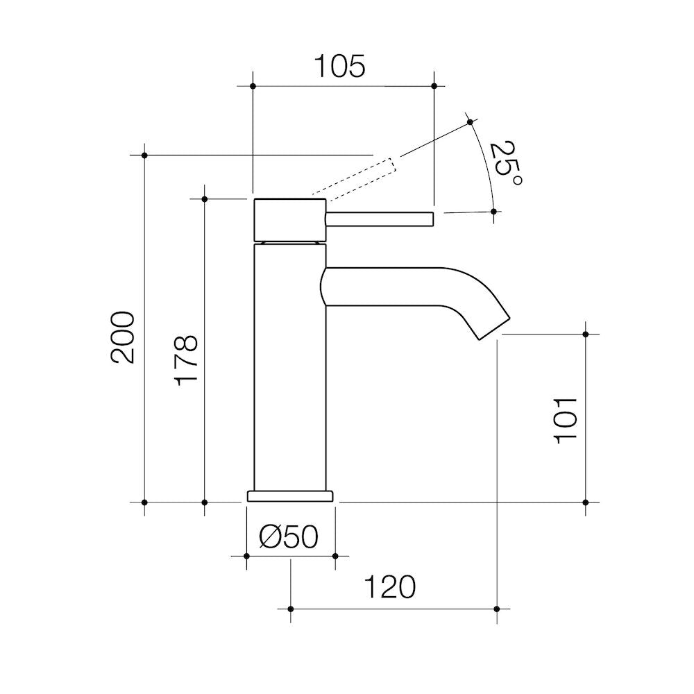 Liano II Basin Mixer - Brushed Nickel