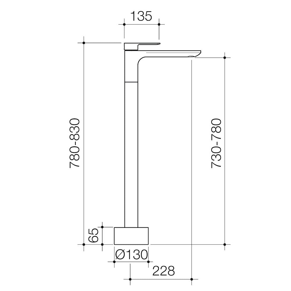 Urbane II Freestanding Bath Filler