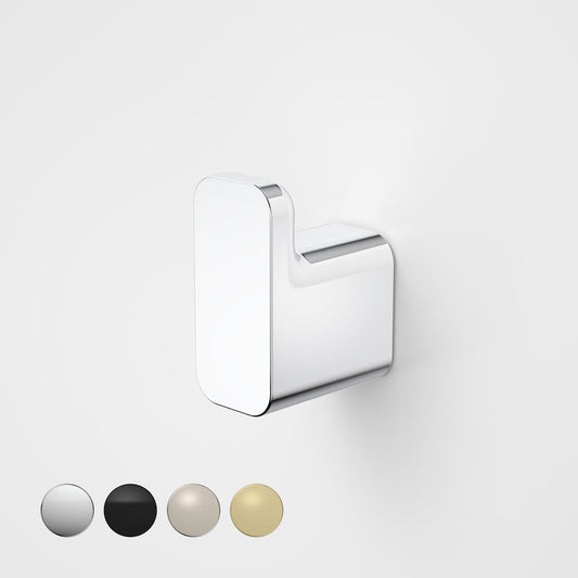 Caroma Luna Robe Hook in Chrome, Caroma bathroom acceessories