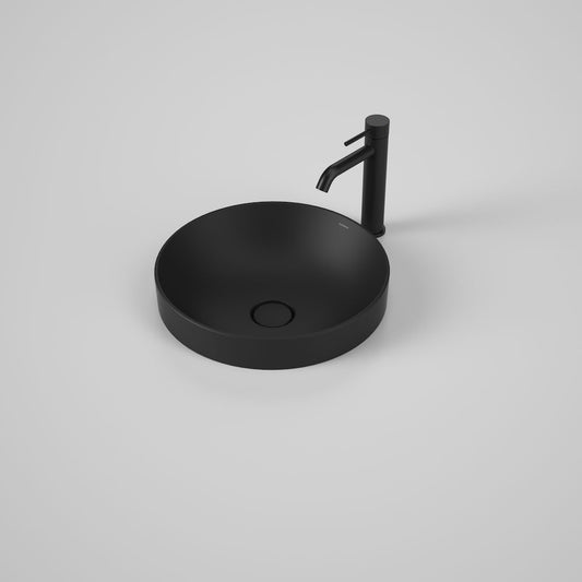 Liano II 400mm round inset basin black