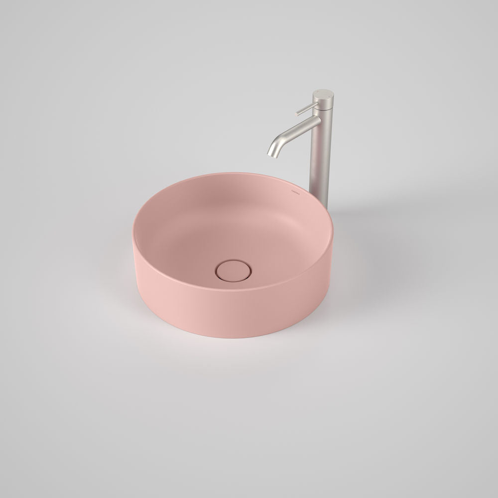 Liano II 400mm above counter basin in matte pink