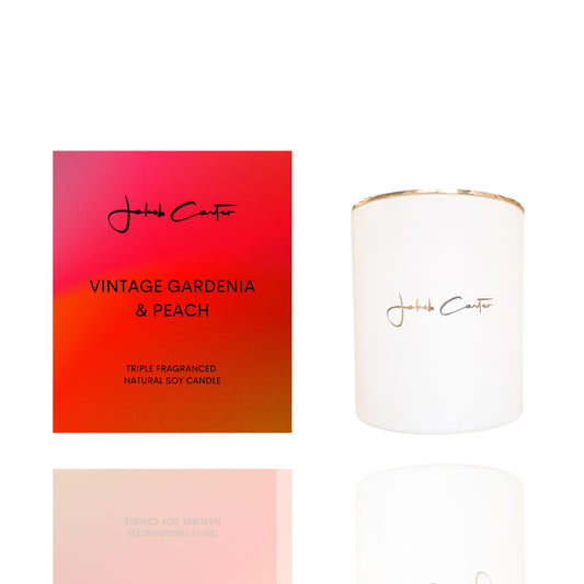 Jakob Carter Candle - Vintage Gardenia and Peach
