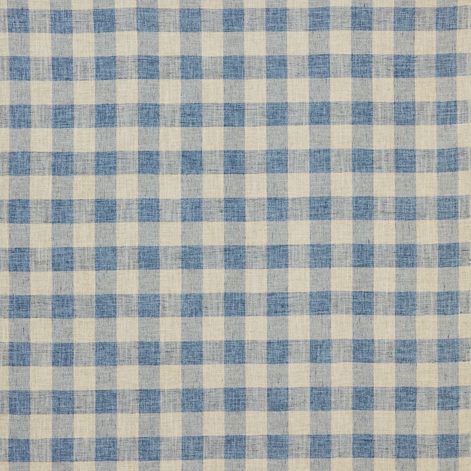 Arlington check Fabric in Cornflower from Warwick Fabric