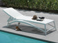 Atlantico sun lounger in white, Nardi outdoor furniture