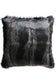 Imitation faux fur throw in Black Coyote from Heirloom