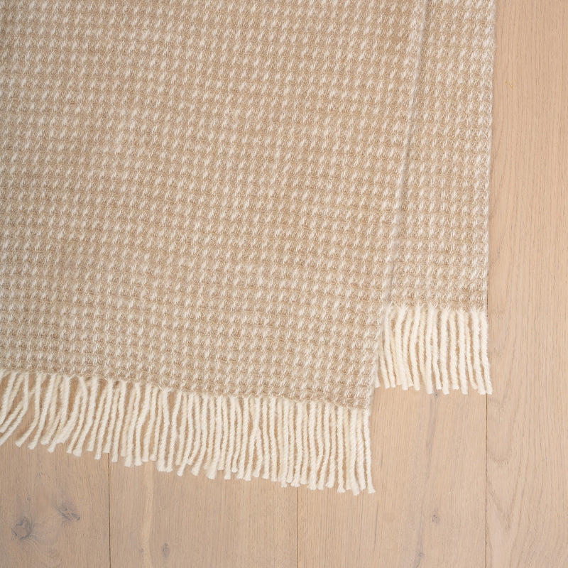 Breckon wool throw in Hazel from Weave Home