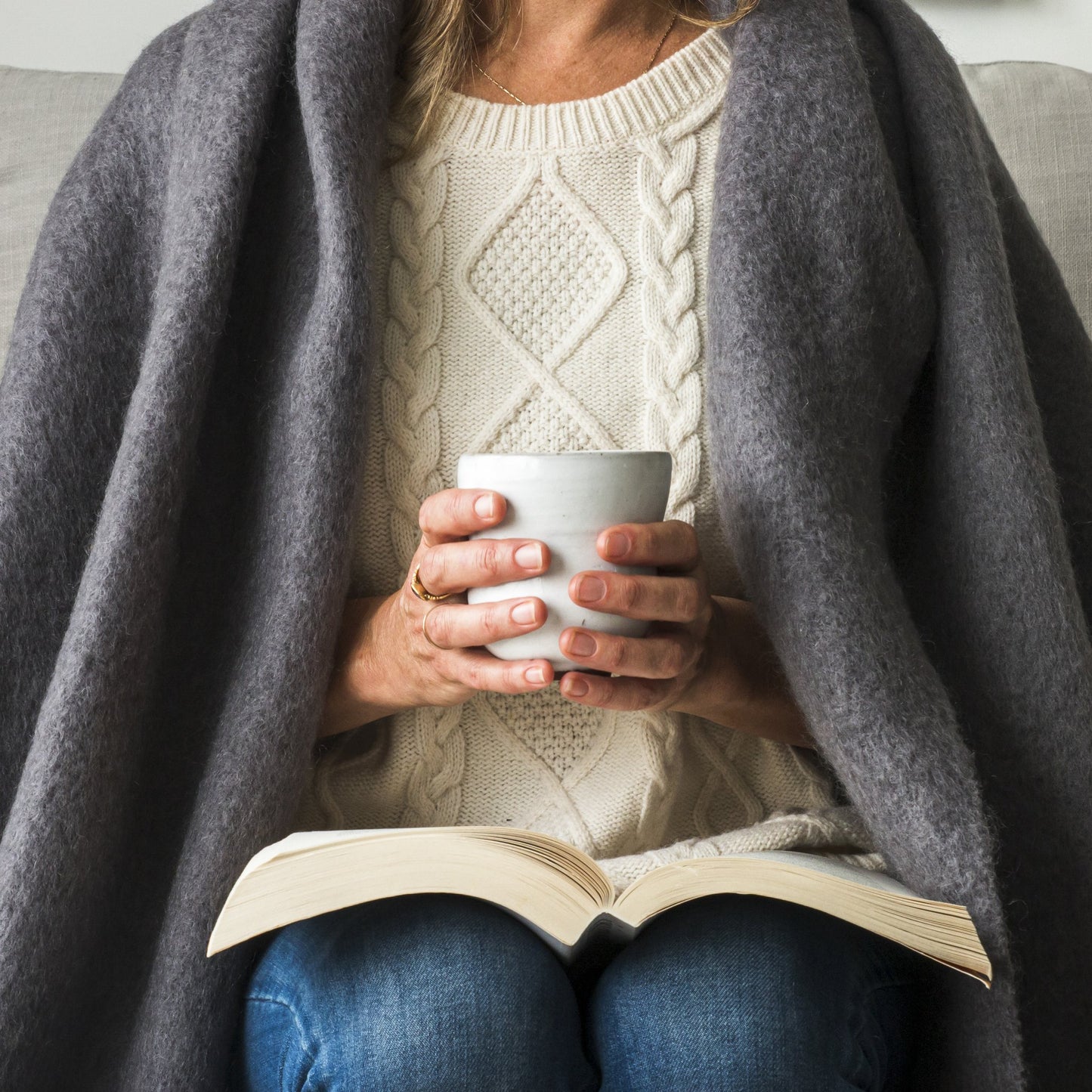 Soft Mohair luxury throws from Glamorous Goat. Mohair throw in Charcoal available at My Sanctuary