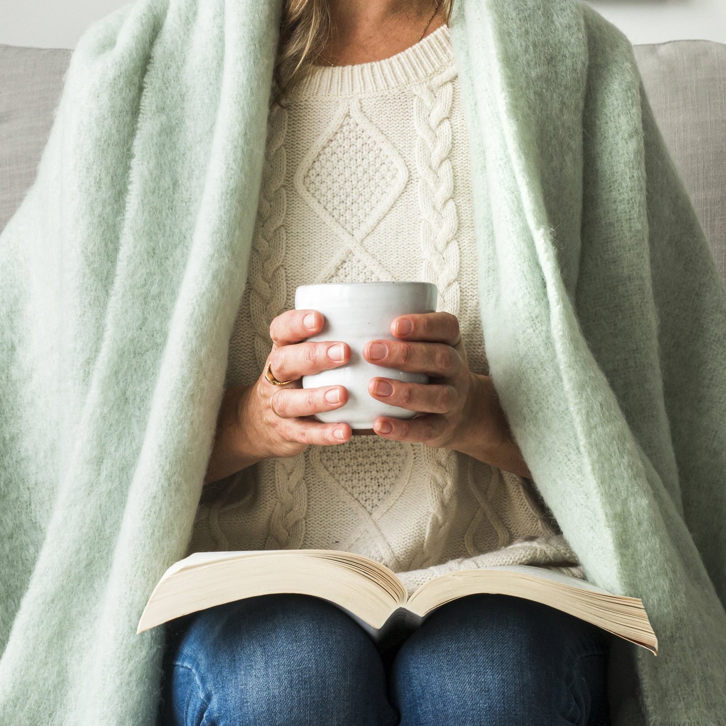 Soft Mohair luxury throws from Glamorous Goat. Mohair throw in mint green available at My Sanctuary
