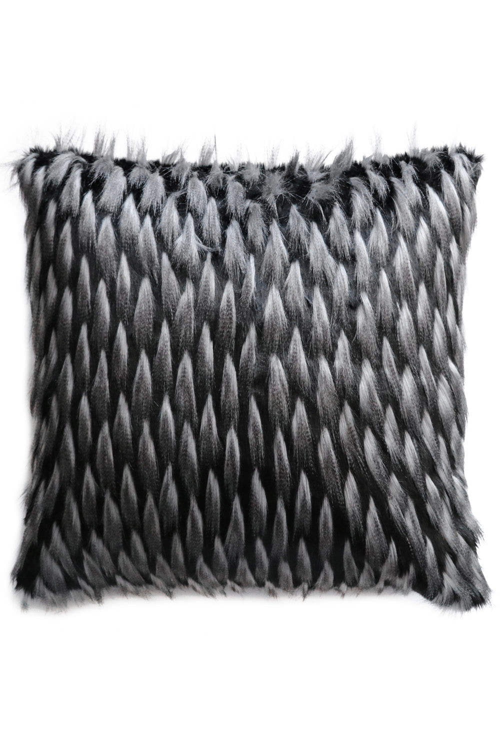 Imitation faux fur throw in Guinea Fowl from Heirloom