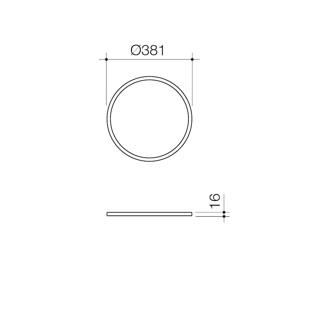 Liano II 400mm round basin dress ring