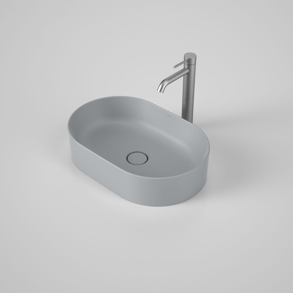 Liano II 530mm pill above counter basin in matte grey