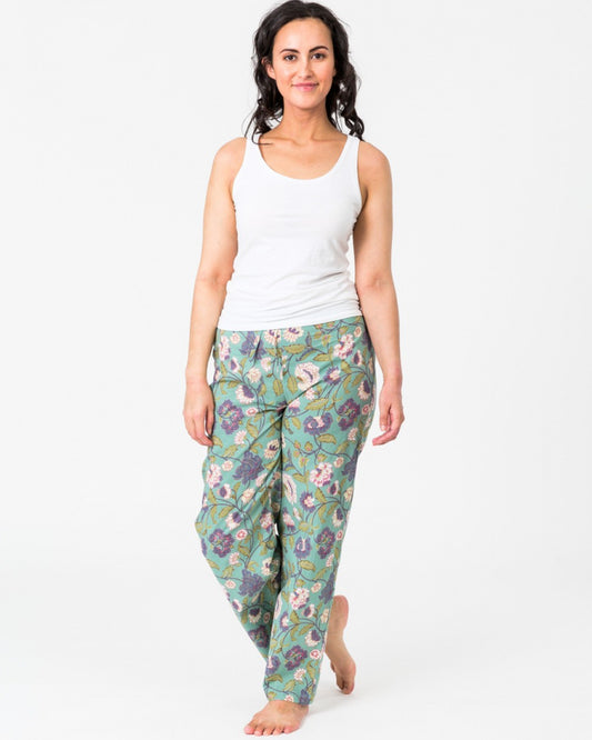 Lily Aqua lounge pants in cotton from Floressents