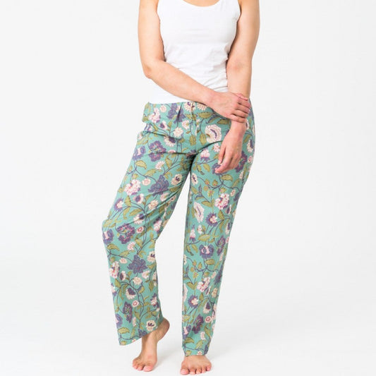 Lily Aqua lounge pants in cotton from Floressents