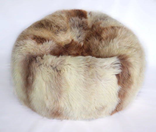 New Zealand Long Wool sheepskin bean bag natural