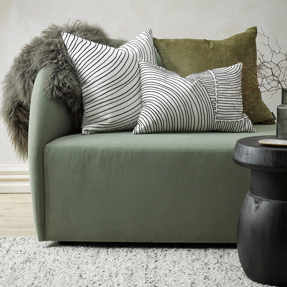 Meru Tibetan Lambs skin Fur hides and cushions - Meru in Kelp from Mulberi sku 23952H| My Sanctuary NZ