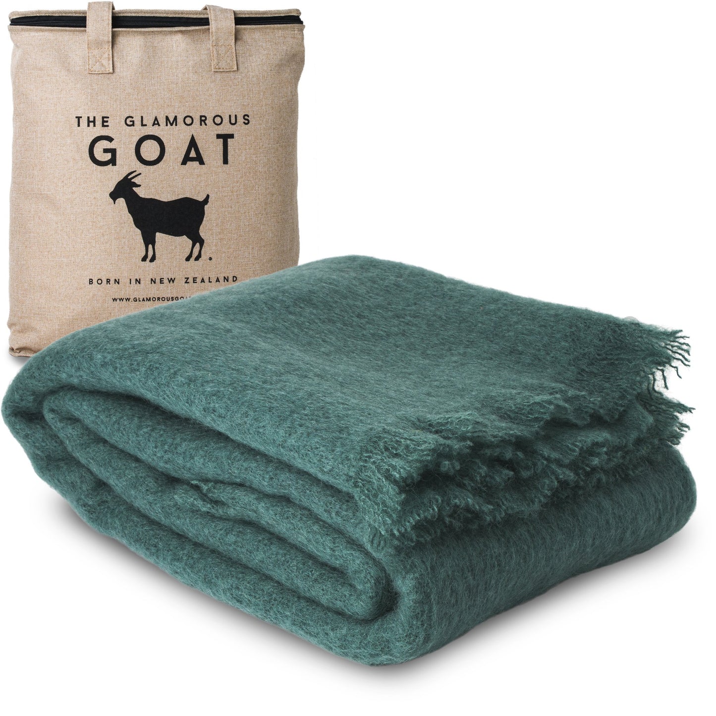 Luxury Mohair Throw - Pounamu