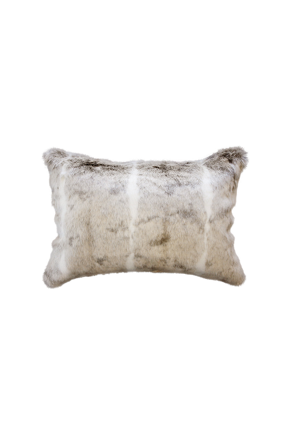 Imitation faux fur cushion in Mountain Rabbit