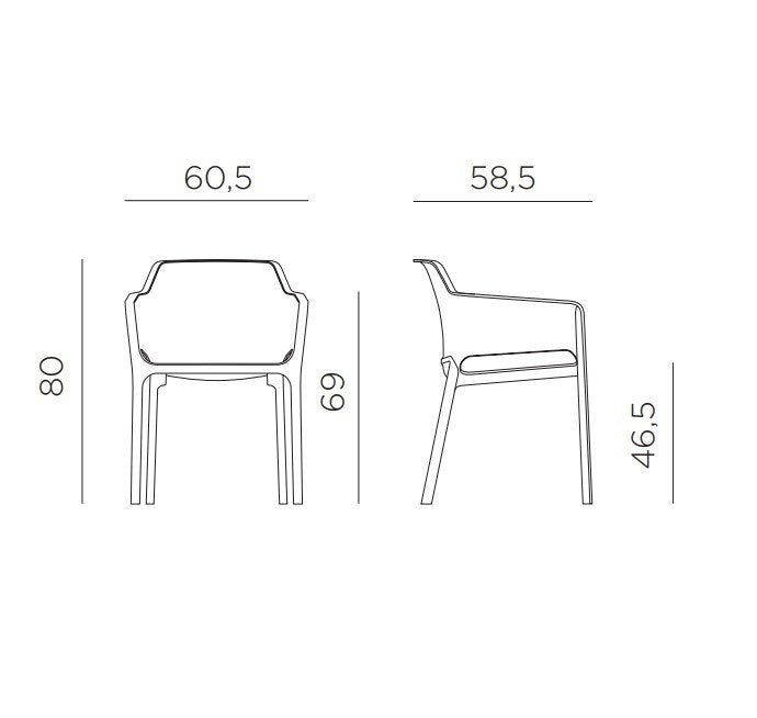 net chair specs