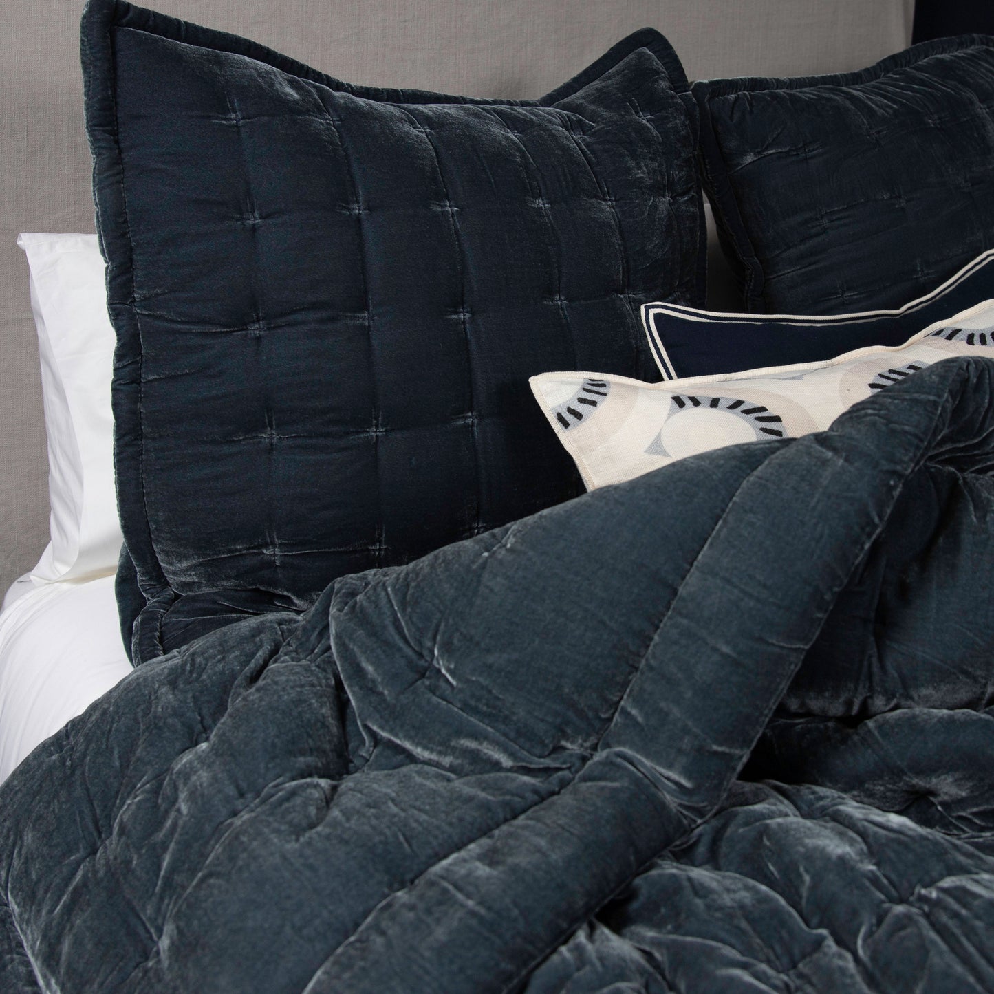 Pin Velvet Comforter from Seneca