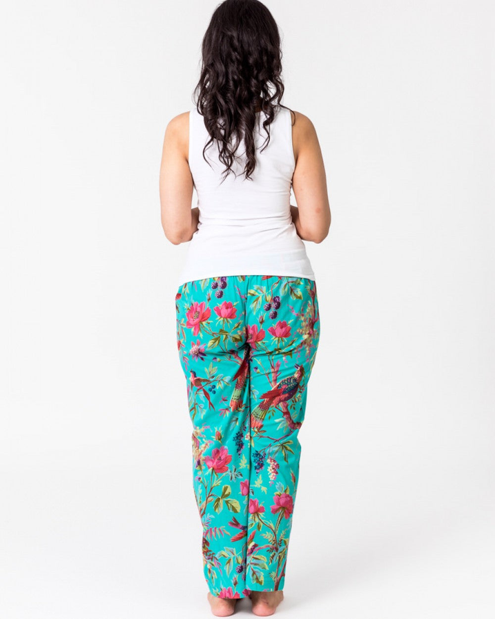 Paradise aqua green lounge pants pyamas with 2 pockets
