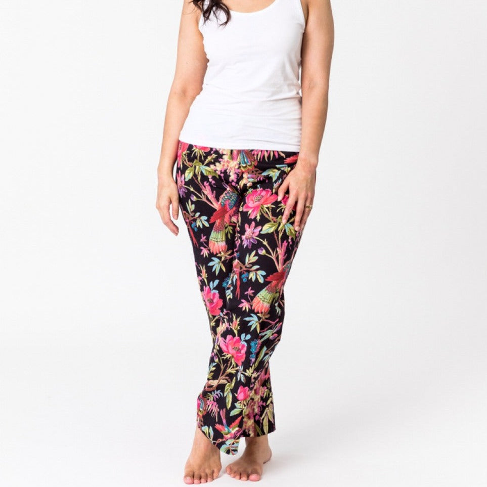 Paradise Black Loungewear Pyjama pants in cotton