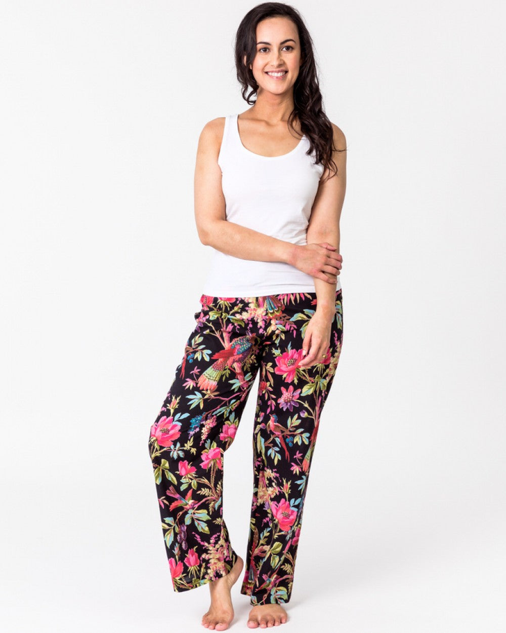 Paradise Black Loungewear Pyjama Pants with pockets