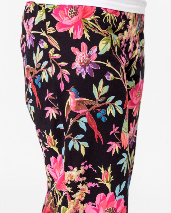 Paradise black lounge pyjama pants with 2 pockets