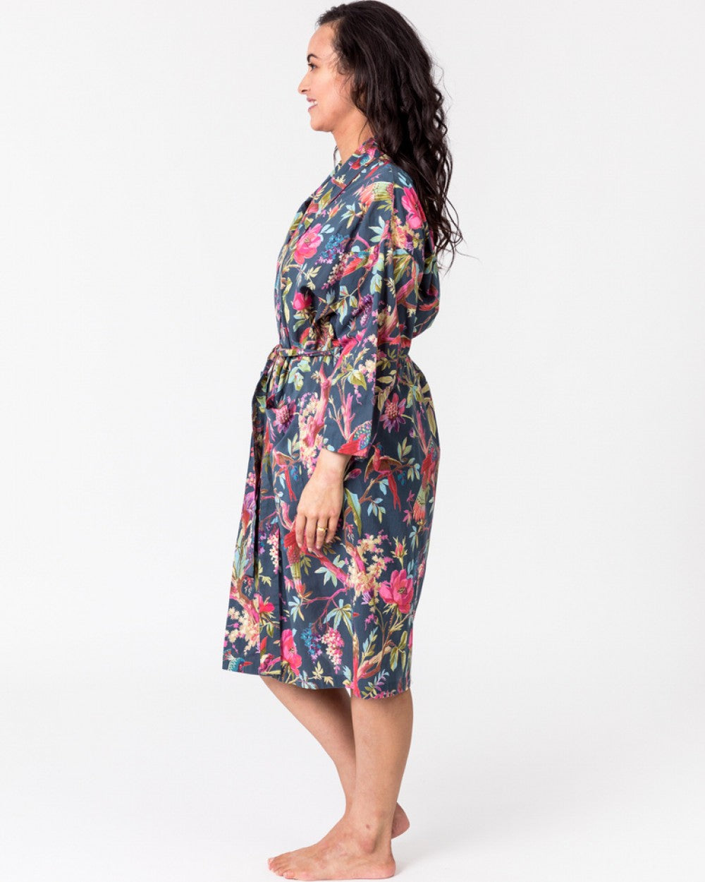 Paradise bluestone kimono robe