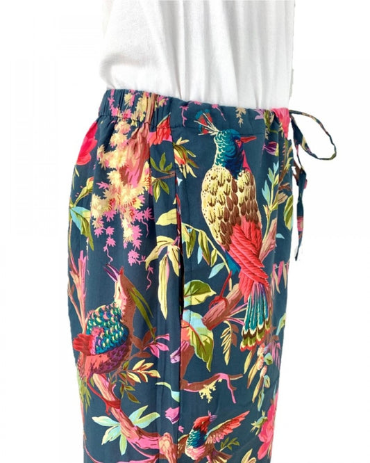 Paradise bluestone pyjama loungewear bottoms in cotton