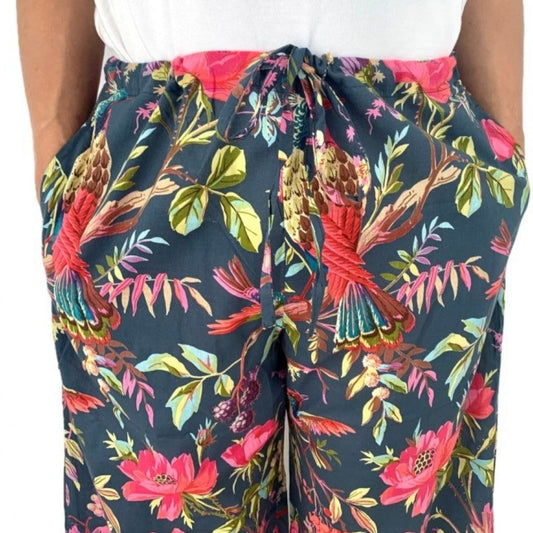 Paradise bluestone pyjama loungewear bottoms in cotton