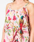 Paradise rose cotton camisole top in bird of paradise pattern